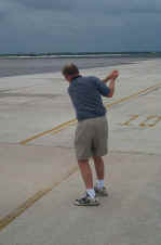 Curt's practice swing
